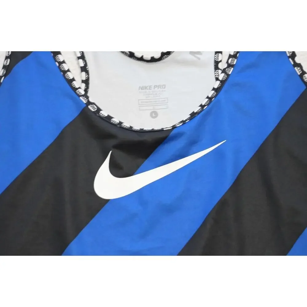 Nike Pro Gym Shirt‎ Dri Fit Fitted Tank Top Performance Athletic Womens Sz Large